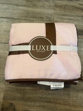 Baby Luxe Pink and Brown Reversible Quilt